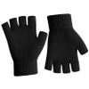 NZKNP Black Fingerless Gloves for Women Men Fingerless Gloves for Women Men Winter Warm Knitted Cold Weather Glove with Finger Holes Stocking Stuffers Teens view 1