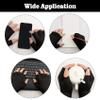 NZKNP Black Fingerless Gloves for Women Men Fingerless Gloves for Women Men Winter Warm Knitted Cold Weather Glove with Finger Holes Stocking Stuffers Teens view 4