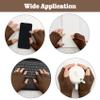NZKNP Winter Warm Knitted Gloves - Half Finger Gloves for Women & Men, Cold Weather Fingerless Mittens (Brown) view 4