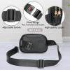 APHISON Fanny Packs for Women Belt Bag Crossbody Bags for Women Mini Everywhere Fashion Waist Bag Vegan Leather Purse with Adjustable Strap Black view 3
