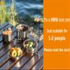 BeGrit Backpacking Camping Cookware Mini Picnic Camping Cooking Mess Kit with Pot and Pan Set for Hiking 4pcs Set view 3