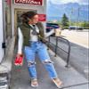 UANEO Cropped Puffer Vest Women Zip Up Stand Collar Sleeveless Padded Crop Puffy Vests (ArmyGreen-S) view 3