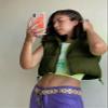 UANEO Cropped Puffer Vest Women Zip Up Stand Collar Sleeveless Padded Crop Puffy Vests (ArmyGreen-S) view 4