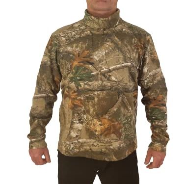 Deepwoods Hunter Wide Neck Turtleneck Shirt Realtree Edge Men's Sizing - Small