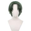 XiongXiongLe Halloween Anime Role Cosplay Men Costume Dark Green Short High Temperature Wire Hair Replacement Wigs for Adult Cos Party Festival Halloween Christmas view 1
