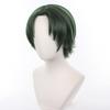 XiongXiongLe Halloween Anime Role Cosplay Men Costume Dark Green Short High Temperature Wire Hair Replacement Wigs for Adult Cos Party Festival Halloween Christmas view 2
