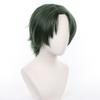 XiongXiongLe Halloween Anime Role Cosplay Men Costume Dark Green Short High Temperature Wire Hair Replacement Wigs for Adult Cos Party Festival Halloween Christmas view 3
