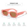 AWGSEE Retro Rectangle Kids Sunglasses 90s Vintage Fashion Narrow Square Frame Glasses Shades for Girls Boys UV Protection view 3