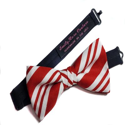 EmilyRose Couture Christmas Bowties-newborn to Adults (Peppermint, Large-12 Year Olds or Older)