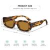 AWGSEE Retro Rectangle Kids Sunglasses 90s Vintage Fashion Narrow Square Frame Glasses Shades for Girls Boys UV Protection view 3