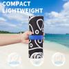 2 Pack Lightweight Thin Beach Towel Oversized 71"x32" Big Extra Large Microfiber Sand Free Towels for Adult Quick Dry Travel Camping Beach Accessories Vacation Essential Gift Black Mandala Elephant view 2
