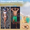 2 Pack Lightweight Thin Beach Towel Oversized 71"x32" Big Extra Large Microfiber Sand Free Towels for Adult Quick Dry Travel Camping Beach Accessories Vacation Essential Gift Black Mandala Elephant view 4