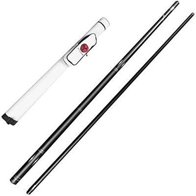 TESHY Pool Cue Sticks 58 Inch 1/2 Jointed Carbon Fiber Pool Cue | Handmade 11.8mm Tips Billiards Cue Stick for Adult Professional Billiard Cues (Color : Black, Size : Rod Bag 2)