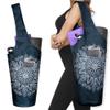 Yoga Mat Bag - Long Tote with Pockets - Holds More Yoga Accessories Carrier- Bag Fit Most Size Mats - Mandala Black view 1