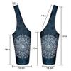 Yoga Mat Bag - Long Tote with Pockets - Holds More Yoga Accessories Carrier- Bag Fit Most Size Mats - Mandala Black view 4