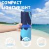 2 Pack Lightweight Thin Beach Towel Oversized 71"x32" Big Extra Large Microfiber Sand Free Towels for Adult Quick Dry Travel Camping Beach Accessories Vacation Essential Gift Blue Sea Turtle Mandala view 2