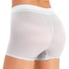 Hularka Women's See Through Underwear Boy Shorts Panties Stretch Low Rise Boxer Briefs Breathable Underpants White One Size view 2