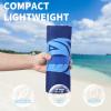 6 Pack Lightweight Thin Beach Towel Oversized 71"x32" Big Extra Large Microfiber Sand Free Towels for Adult Quick Dry Travel Camping Beach Accessories Gift Turtles Tie Dye Coconut Tree Mandala Stripe view 2