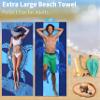 6 Pack Lightweight Thin Beach Towel Oversized 71"x32" Big Extra Large Microfiber Sand Free Towels for Adult Quick Dry Travel Camping Beach Accessories Gift Turtles Tie Dye Coconut Tree Mandala Stripe view 4