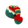 SSPalu Unisex Adults Kids Santa Hat Christmas Striped Warm Knit Cap Pom Beanie Hat Mother Crochet Holiday Party Supplies (Green) view 2