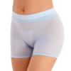Hularka Women's See Through Underwear Boy Shorts Panties Stretch Low Rise Boxer Briefs Breathable Underpants Light Blue One Size view 2