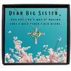 Cross Dancing Necklace Luxury Box Deart Big Sister necklace, Gold necklace Best Gift for sister, sister in law, unbiological sister, sister by hear view 1