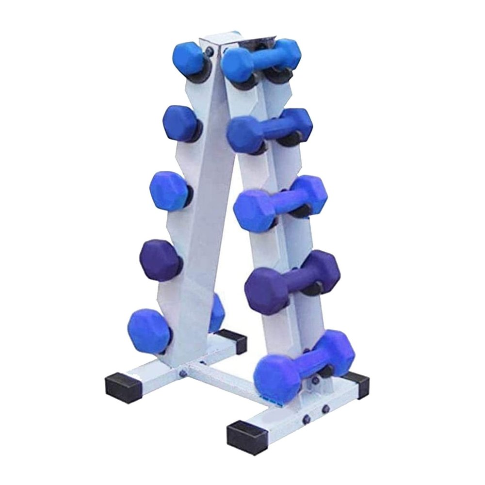BELUND 5Tier Dumbbell Rack Stand, Hand Weights Plates Kettlebells Weight Sets Stand, Dumbbell Holder Storage for Home Gym(Rack Only)
