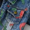 Baby Jean Jacket Infant Newborn Denim Jackets Coat Cowboy Outwear Toddler 1st Christmas Outfit Photoshoot Kids Girls Boys Fall Outfits Winter Hoodie Infant Coats Clothes Black Dinosaur 18-24 Months view 2