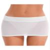 Linjinx Women's Oil Shiny Mini Skirt Gloosy Tight Low Waist Package Hip See Through Micro Skirt Type A White One Size view 2