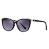 Colrea Trendy Cat Eye Sunglasses for Women Fashion Cateye UV400 Protection Glasses CL22017 (Grey Lens/Black Frame) view 1