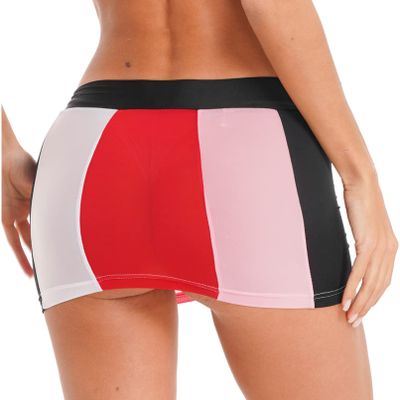Linjinx Women's Oil Shiny Mini Skirt Gloosy Tight Low Waist Package Hip See Through Micro Skirt Type B Multicolor One Size