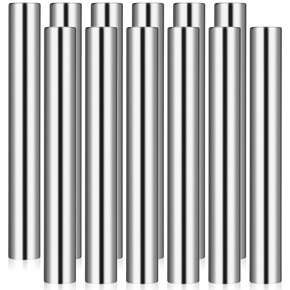 Hanaive 12 Pieces Relay Baton Sports Aluminum Track Baton Field Race Equipments for Running Race Team Corrosion Resistant for Students Office Clark Running Outdoor Field Races Tools(Silver)