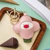 CFLNYC Cartoon Flower Keychain, PU Leather Key Ring with Detachable D-Ring, Backpack Charm, Party Favor, Women Jewelry Gift view 4