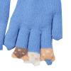 Children Gloves Winter Five Finger Boys Wool Thickened Primary And Secondary School Girls Boys Boys (Blue, One Size) view 2