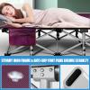 DoCred Folding Camping Cot with Mattress, 2 Pack Heavy Duty Folding Cot for Adults, Portable Sleeping Cot Bed Adults Outdoor Bed with Carry Bag, Travel Camp Cots view 3