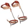 NeNchengLi Tree Climbing Gear Set - Brown, Adjustable, Double Teeth, Cowhide & Stainless Steel, 100kg+ Load Capacity, Adult Tree Climbers & Arborists view 1