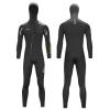 clhjinruoliu 3MM Neoprene Hooded Wetsuit Men Front Slant Zipper Full Body Diving Suit Surfing Snorkeling Spearfishing Winter Thermal Swimsuit,S view 1