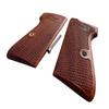 New! Grips Compatible with PPK/S, PP, New PPK/S .22 LR Praduak Wood, Checker Pattern Engraved, Thai Handmade view 4