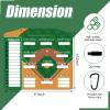 Geyee 34 Pcs Magnetic Baseball Lineup Board for Coach, Erases Easily Magnetic Dugout Board Softball Coaching Board with 30 Lineup Cards 2 Snap Hooks and Marker Pen(Simple) view 2