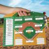 Geyee 34 Pcs Magnetic Baseball Lineup Board for Coach, Erases Easily Magnetic Dugout Board Softball Coaching Board with 30 Lineup Cards 2 Snap Hooks and Marker Pen(Simple) view 4