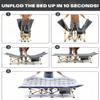 Sportneer Cots for Sleeping, Camping Cots for Adults with Mattress Max Load 450 LBS Heavy Duty Folding Portable Bed with Padded for Camping Tent Office Outdoor Travel Sleep Over view 4