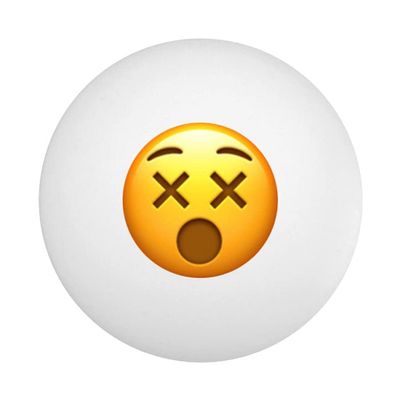 Emoji Ping Pong Ball - Pack of 10