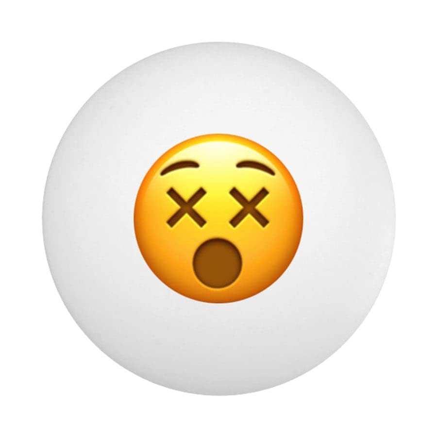 Emoji Ping Pong Ball - Pack of 10