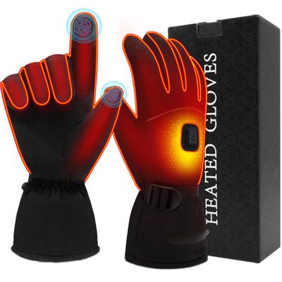 SVPRO Heated Gloves,Electric Heatable Gloves Waterproof Winter Hunting Gloves Heated Touchscreen Gloves for Men Women,Rechargeable Camping Hand Warmers Windproof Glove for Skiing Motorcycle (L)