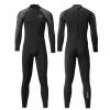 clhjinruoliu 1.5MM Neoprene Wetsuit Men's One Piece Long Sleeve Sun Protection Warm Water Sports Swimming Snorkeling Surfing Wetsuit,L view 1