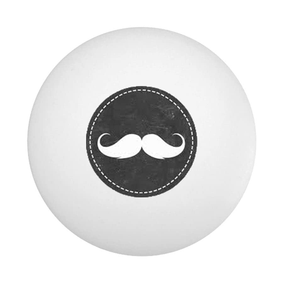 Uberpong If You Mustache Ping Pong Ball - Pack of 10