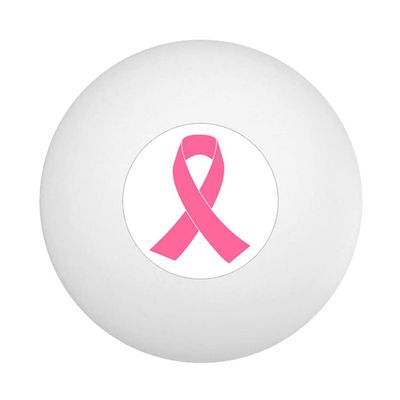 Pink Ribbon Ping Pong Ball - Pack of 10