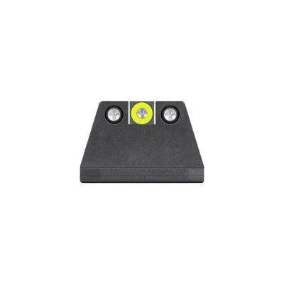 Night Fision Suppressor Height Tritium Night Sight Set for Sig P320/P365 - Yellow Front Ring, Black Rear Rings