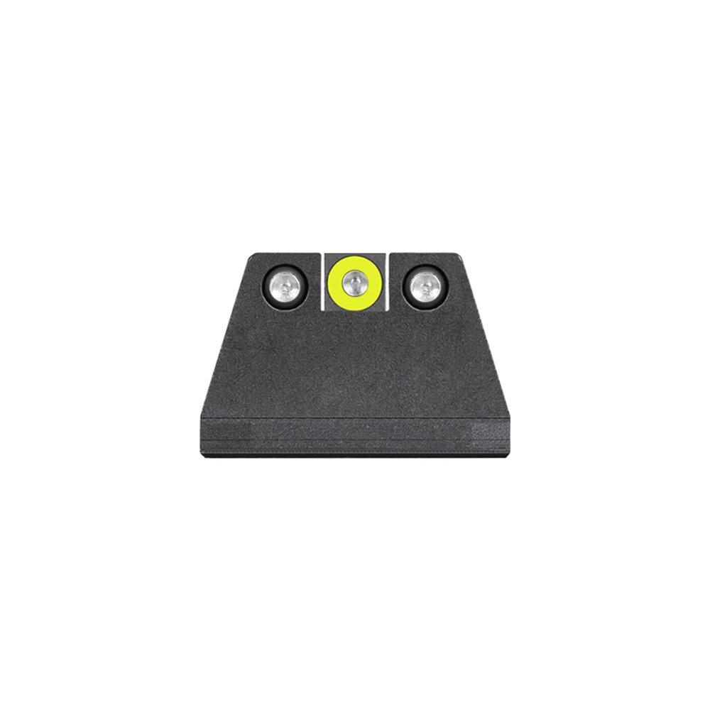 Night Fision Suppressor Height Tritium Night Sight Set for Sig P320/P365 - Yellow Front Ring, Black Rear Rings