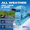 Riff Masks UPF Sun Protective Hood (Blue Camo, Medium) view 4